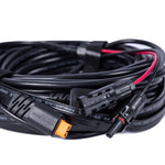 Close-up of coiled 75-Foot Extension Cord for the 2200 & 3300 Solar Generators by Grid Doctor