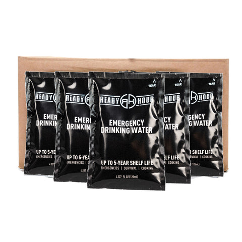 Emergency Water Pouch Case Pack (64 pouches) by Ready Hour