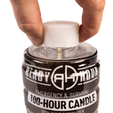 100-Hour Candle with cap on